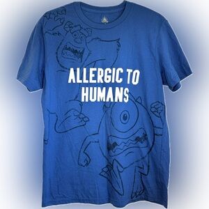 Disney Parks Pixar Monster's Inc. Allergic to Humans T-Shirt  Adult Size Medium
